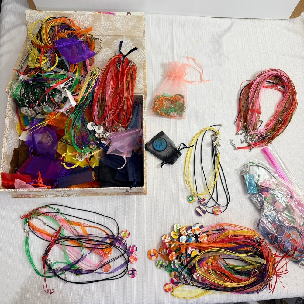 Ribbon Necklace Jewelry Making Supplies with‎ Magnetic Box